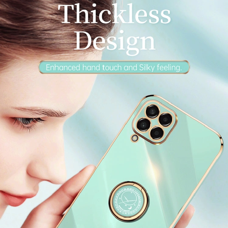 Custodia TPU elettrolitico con anello per Samsung Galaxy M33