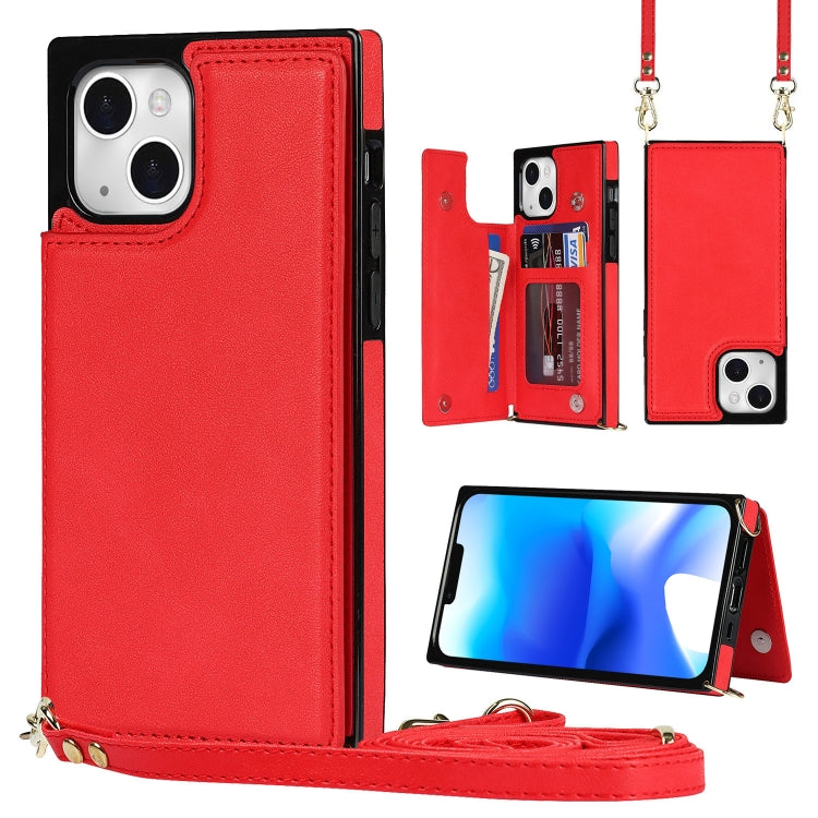 Custodia portafoglio TPU e PU con doppia fibbia per iPhone 14 Pro