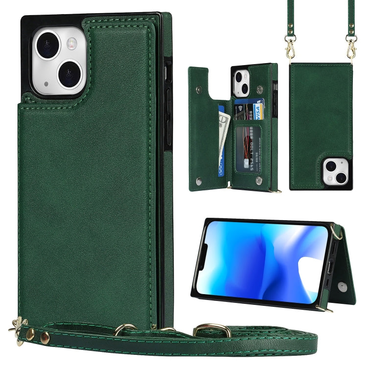 Custodia portafoglio TPU e PU con doppia fibbia per iPhone 14 Pro