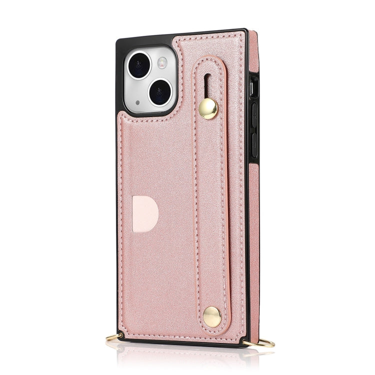Custodia portafoglio in pelle con cinturino per iPhone 14 Pro Max