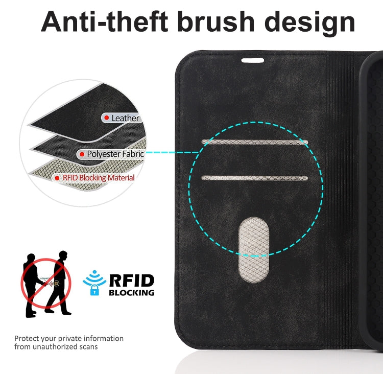 Custodia in pelle con ricarica wireless per iPhone 14
