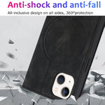 Custodia in pelle con ricarica wireless per iPhone 14