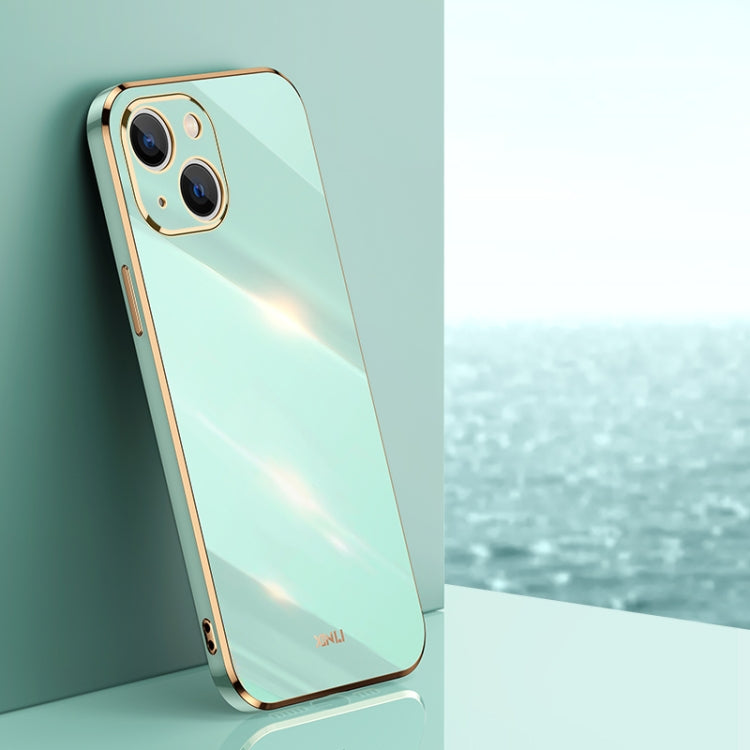 Custodia TPU antiurto con bordo oro per iPhone 14 Pro Max
