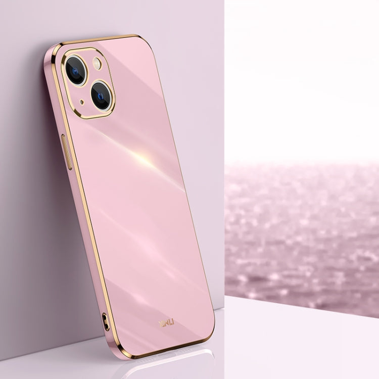 Custodia TPU antiurto con bordo oro per iPhone 14 Pro Max