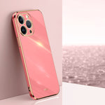 Custodia TPU con bordo oro 6D per iPhone 13 Pro Max