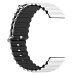 Cinturino orologio silicone bicolore universale 20-22mm