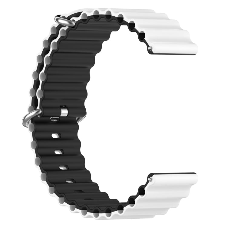 Cinturino orologio silicone bicolore universale 20-22mm