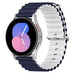 Cinturino orologio silicone bicolore universale 20-22mm