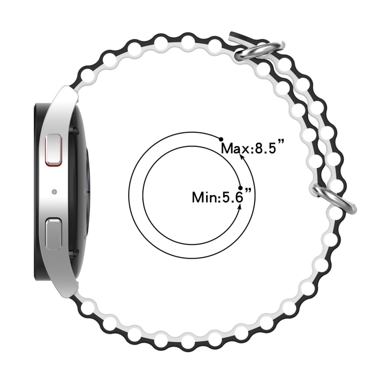 Cinturino orologio silicone bicolore universale 20-22mm