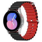 Cinturino orologio silicone bicolore universale 20-22mm