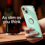 Custodia TPU con anello per iPhone 14, 14 Plus e 14 Pro