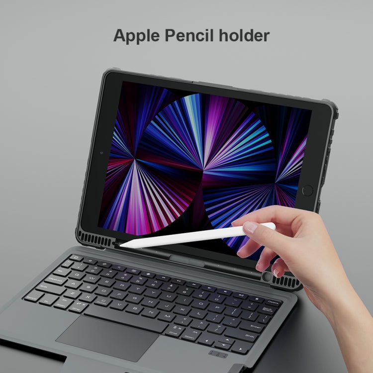 Custodia con tastiera Bluetooth per iPad 10.2 2019-2021