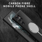 Custodia magnetica MagSafe in fibra di carbonio per Samsung Galax