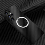 Custodia magnetica MagSafe in fibra di carbonio per Samsung Galax