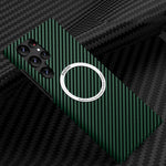 Custodia magnetica MagSafe in fibra di carbonio per Samsung Galax