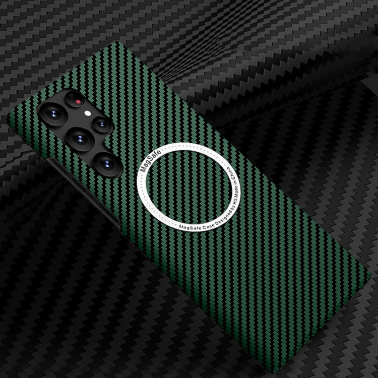Custodia magnetica MagSafe in fibra di carbonio per Samsung Galax