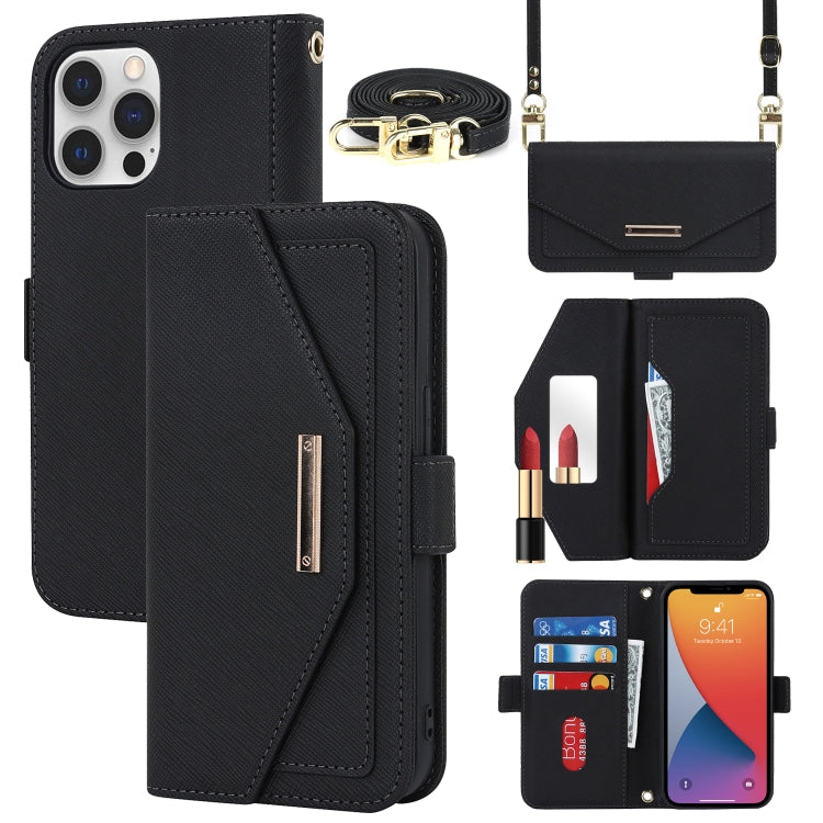 Custodia in pelle con cordino per iPhone 12 e 12 Pro