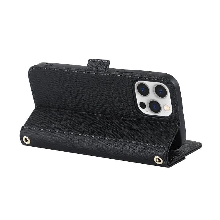 Custodia in pelle con cordino per iPhone 12 e 12 Pro
