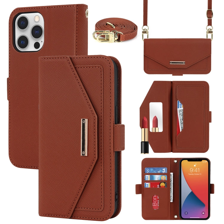 Custodia in pelle con cordino per iPhone 12 e 12 Pro