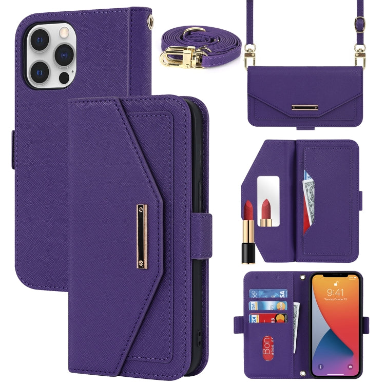 Custodia in pelle con cordino per iPhone 12 e 12 Pro