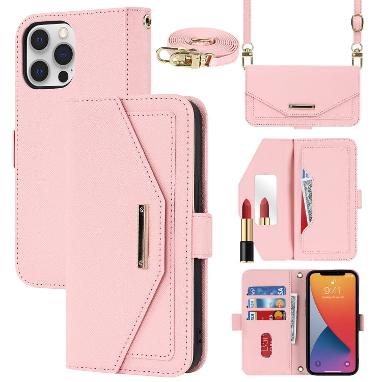 Custodia in pelle con cordino per iPhone 12 e 12 Pro