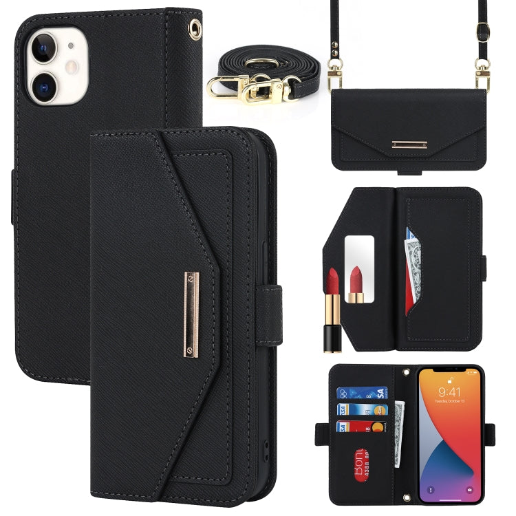Custodia in pelle con cordino per iPhone 12 e 12 Pro
