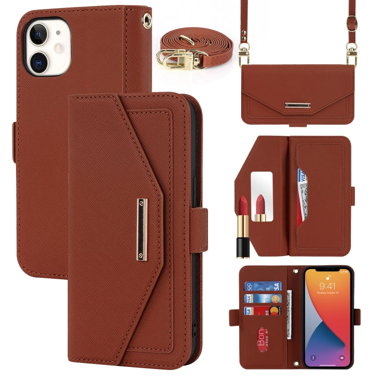 Custodia in pelle con cordino per iPhone 12 e 12 Pro