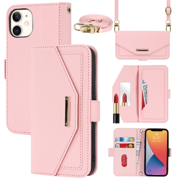 Custodia in pelle con cordino per iPhone 12 e 12 Pro
