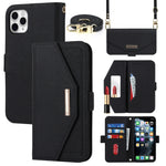 Custodia in pelle con cordino per iPhone 12 e 12 Pro
