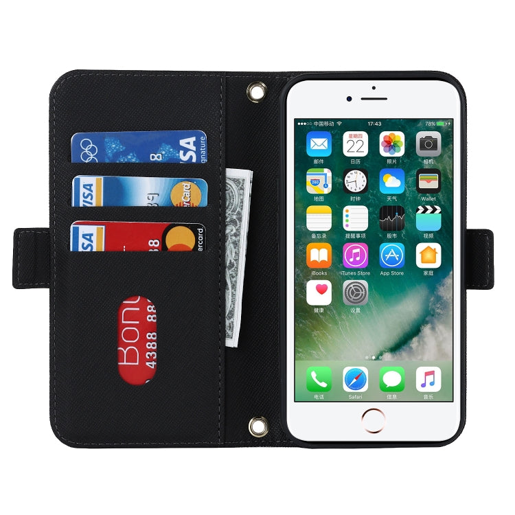 Custodia in pelle con cordino per iPhone SE 2022, 8, 7