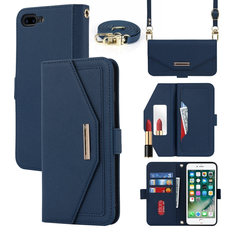 Custodia in pelle con cordino per iPhone SE 2022, 8, 7