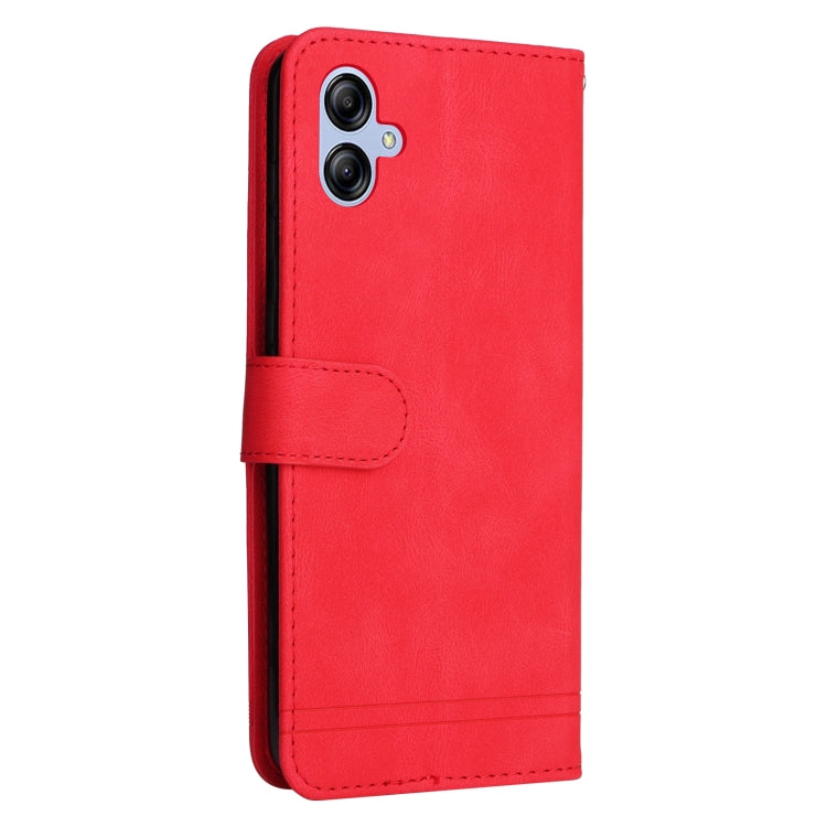 Custodia in pelle con bottone per Samsung Galaxy A04e