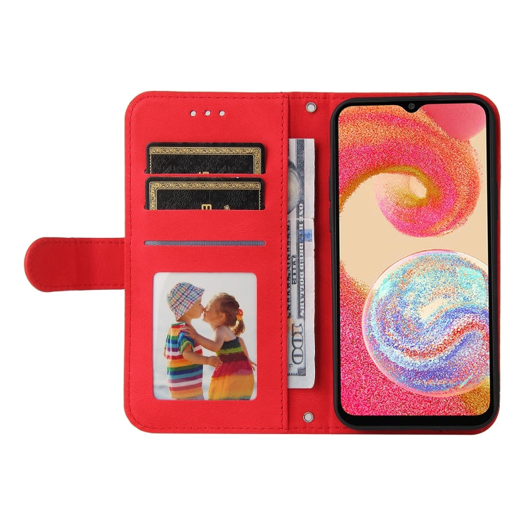 Custodia in pelle con bottone per Samsung Galaxy A04e