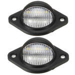Luce targa rotonda auto 3 LED 12V 2W 2 pezzi