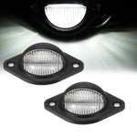 Luce targa rotonda auto 3 LED 12V 2W 2 pezzi