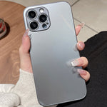Custodia in vetro temperato e silicone per iPhone 11