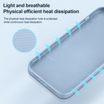 Custodia in vetro temperato e silicone per iPhone 11
