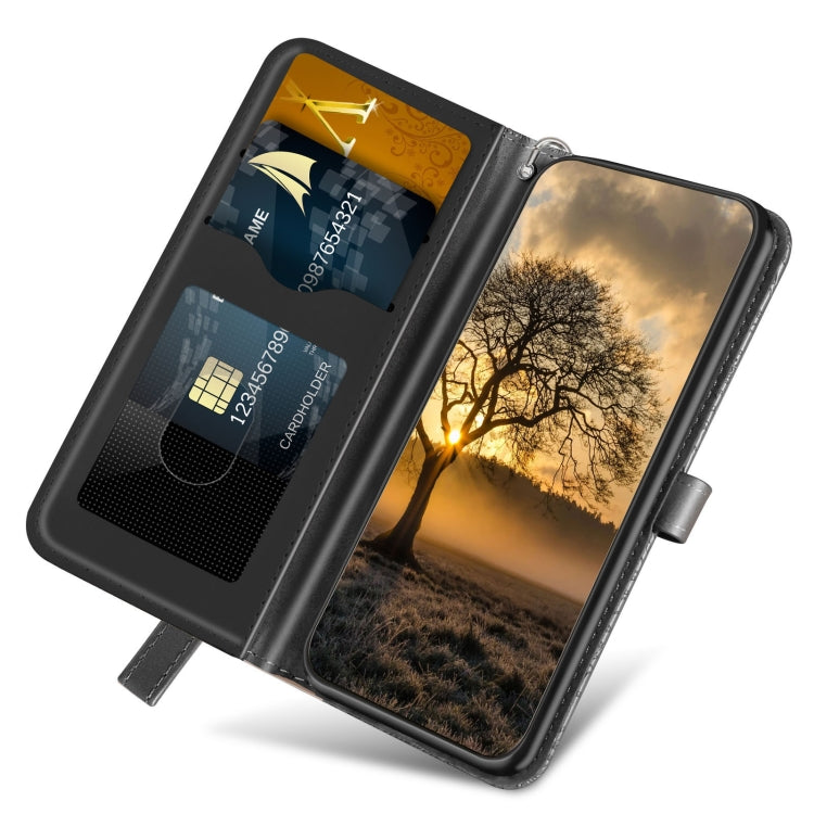 Custodia in pelle con motivo albero della vita per Galaxy A34 5G