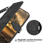 Custodia in pelle con motivo albero della vita per Galaxy A34 5G