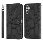 Custodia in pelle con motivo albero della vita per Galaxy A34 5G