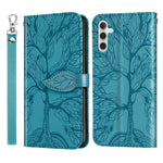 Custodia in pelle con motivo albero della vita per Galaxy A34 5G