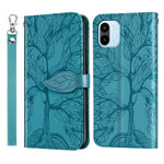 Custodia in pelle con motivo albero della vita per Galaxy A34 5G