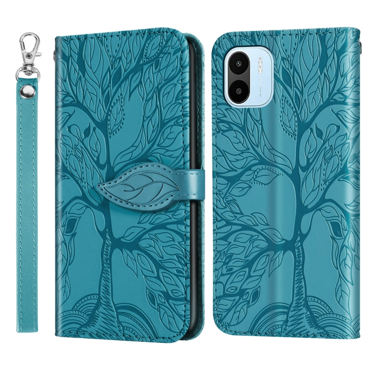 Custodia in pelle con motivo albero della vita per Galaxy A34 5G