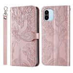 Custodia in pelle con motivo albero della vita per Galaxy A34 5G