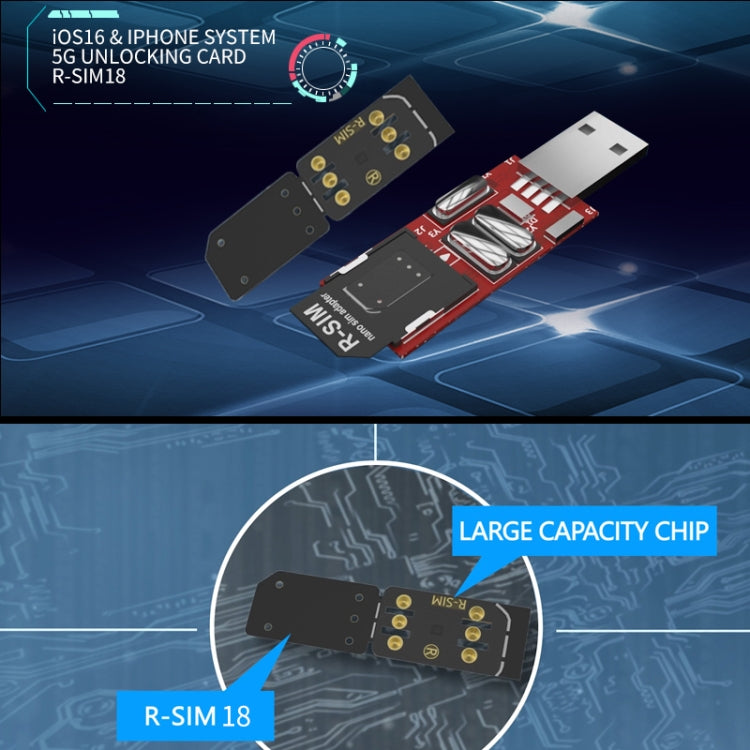 R-SIM 18 scheda sblocco universale 5G per iPhone