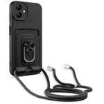 Custodia TPU con porta carte e cavalletto per Galaxy A04 M13
