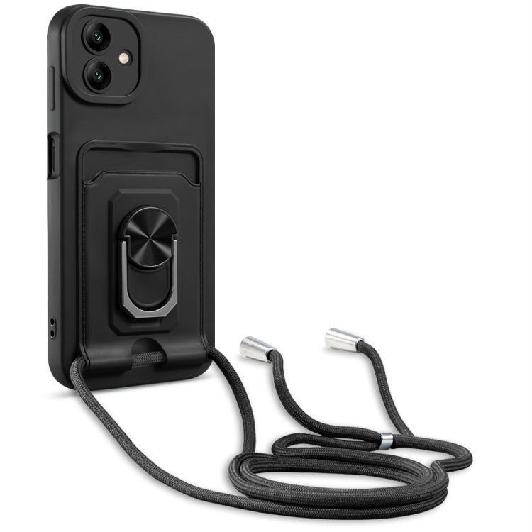 Custodia TPU con porta carte e cavalletto per Galaxy A04 M13