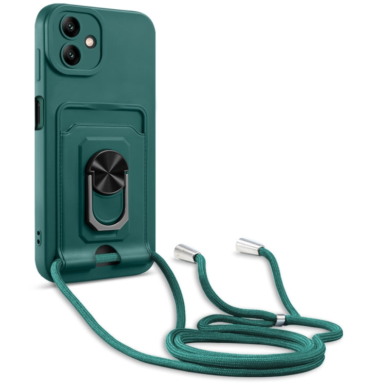 Custodia TPU con porta carte e cavalletto per Galaxy A04 M13