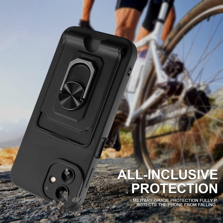 Custodia TPU con porta carte e cavalletto per Galaxy A04 M13