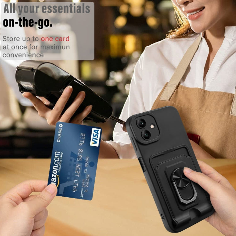 Custodia TPU con porta carte e cavalletto per Galaxy A04 M13